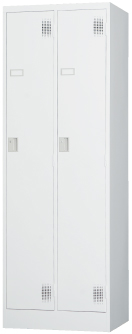 スチール2人用ロッカー※内筒交換錠（受注生産・納期約1ヶ月） TLK-N2 幅608×奥行515×高さ1790