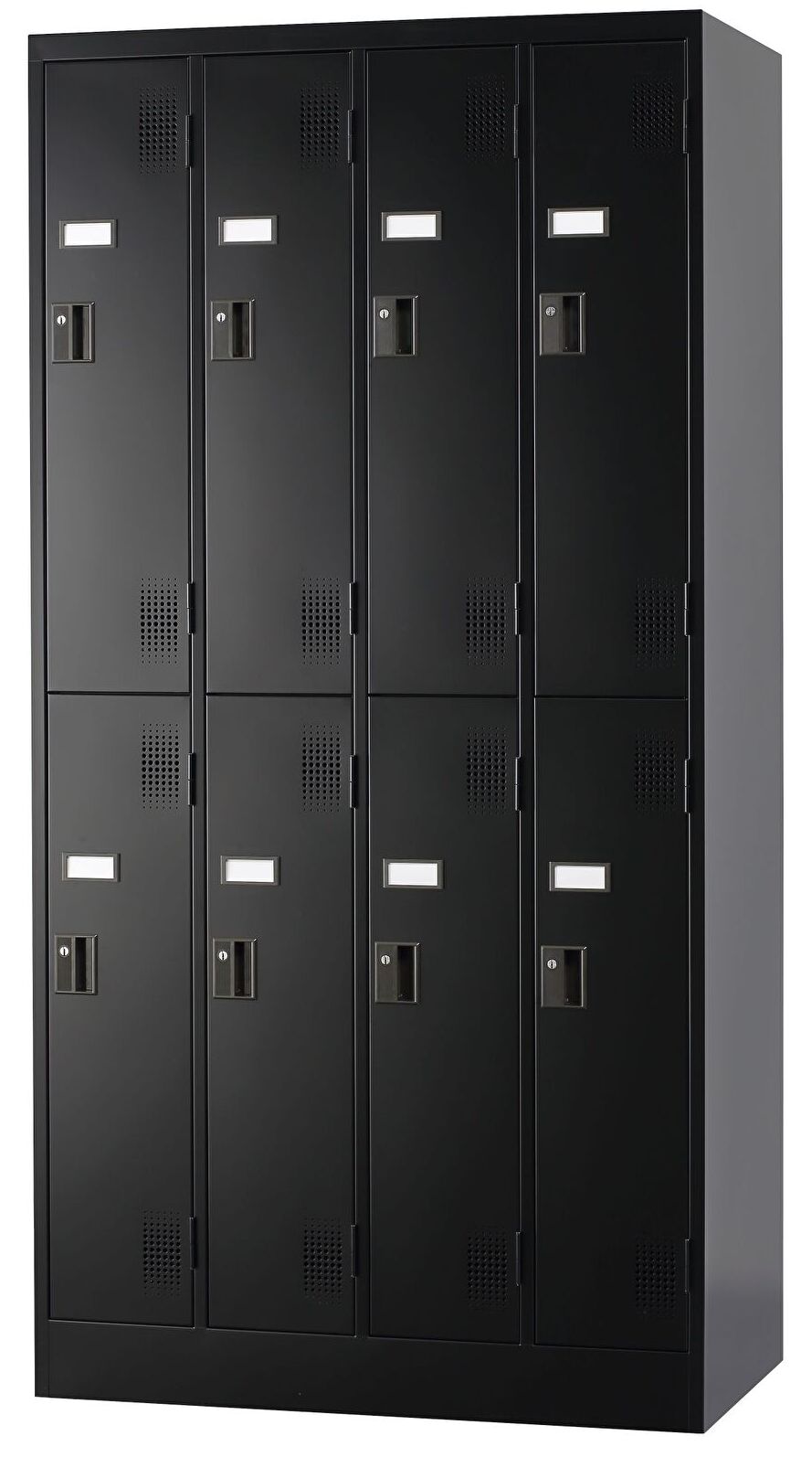 スチール8人用ロッカー※内筒交換錠（受注生産・納期約1ヶ月） TLK-N8-MB 幅900×奥行515×高さ1790