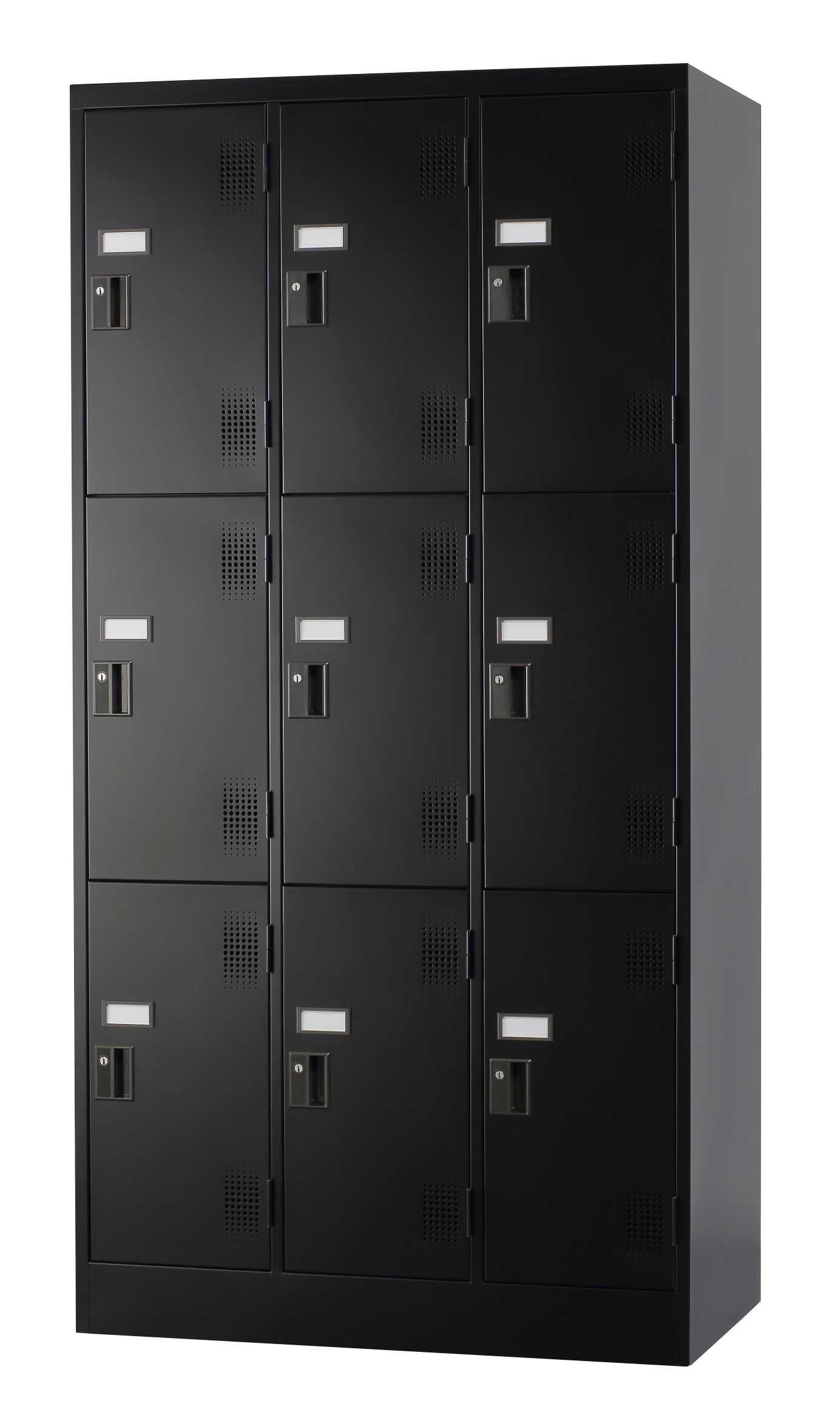 スチール9人用ロッカー※ダイヤルロック式  TLK-D9N-MB  幅900×奥行515×高さ1790