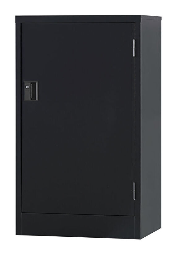 片開き書庫 TS-17H-MB （マットブラック）  幅515×奥行380×高さ880