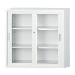 ガラス引戸書庫 TS-33G 幅880×奥行400×高さ880