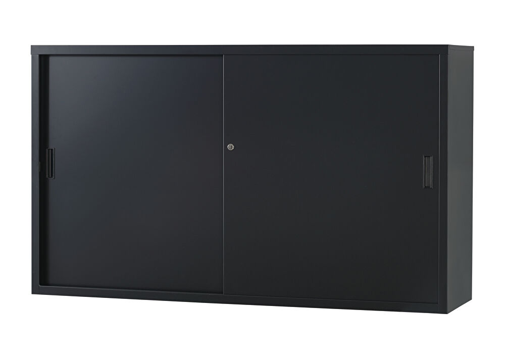 スチール引戸書庫 TS-53DS-MB （マットブラック） 幅1500×奥行515×高さ880