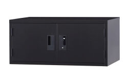 両開き 上置書庫 A4-31H-MB （マットブラック） 幅880×奥行400×高さ400