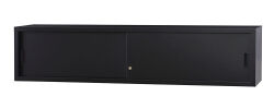 スチール引戸　上置書庫 A4-61S-MB （マットブラック） 幅1760×奥行400×高さ400