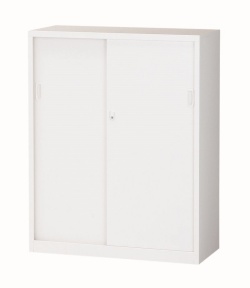 【国産】スチール引戸書庫　ALZ-S34 幅880×奥行380×高さ1110mm