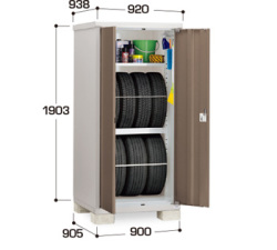 Bjx 099et イナバ タイヤ専用収納庫 タイヤストッカー 間口900 奥行905 高さ1903mm シュウノール