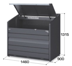 DCN-149P イナバダストボックスミニ パネル床タイプ 幅1460×奥行900×高さ1315mm