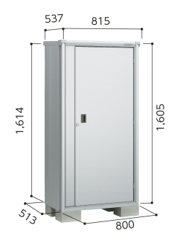 【本体配達（お客様組立）】ESF-0805D ヨド物置 エスモ 小型物置 間口800×奥行513×高さ1614mm