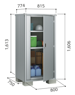 ESF-0807D ヨド物置 エスモ 小型物置 間口800×奥行750×高さ1613mm（工事費別途見積）