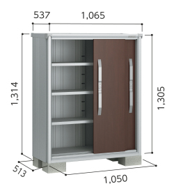 ESF-1005G ヨド物置 エスモ 小型物置 間口1050×奥行513×高さ1314mm