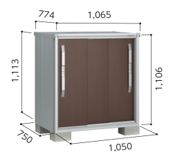 ESF-1007Y ヨド物置 エスモ 小型物置 間口1050×奥行750×高さ1113mm