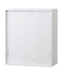 スチール3枚引き違い書庫（受注生産） 上置き用 HOS-HKS3USX 幅900×奥行400×高さ1050mm