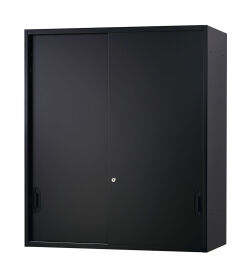 スチール引き違い書庫（受注生産） 上置き用 HOS-HKSUSXN-B 幅900×奥行400×高さ1050mm