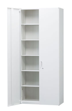 スチール 両開き書庫 下置き用 HOS-HRLX 幅900×奥行450×高さ2100mm