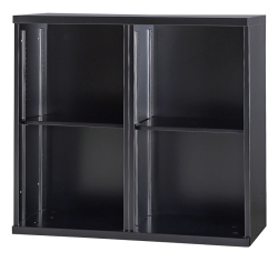 スチール オープン書庫2列 上下兼用 HOS-K22-B 幅900×奥行450×高さ820mm
