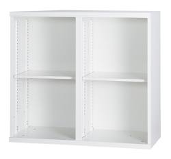 スチール オープン書庫2列 上下兼用 HOS-K22 幅900×奥行450×高さ820mm