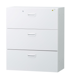 スチール ラテラル書庫3段（受注生産） 下置き用 HOS-L3SX 幅900×奥行400×高さ1050mm