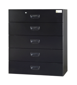 スチール ラテラル書庫5段（受注生産） 下置き用 HOS-L5SX-B 幅900×奥行400×高さ1050mm