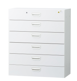 スチール ラテラル書庫6段（受注生産） 下置き用 HOS-L6X 幅900×奥行450×高さ1050mm