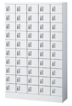 KLKW-50-K (錠無しタイプ) 50人用貴重品ロッカー 幅1000×奥行300×高さ1600mm