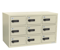LK-333N エーコー（EIKO） 3列3段/9人用貴重品ロッカー 幅612×奥行320×高さ370mm