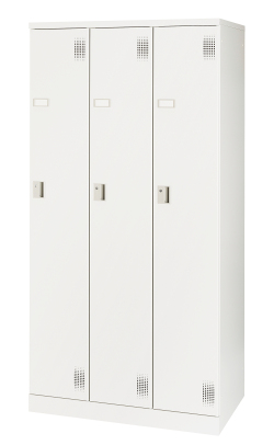 スチール 3人用ロッカー（組立式）  NAL-S3 幅900×奥行515×高さ1790mm