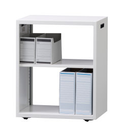 スチール オープン書庫 インサイドワゴン NK-KK5036W 幅500×奥行360×高さ615mm