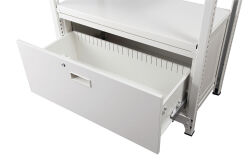 スチールラック引き出し1段・W900タイプ RAシリーズオプション RA-L11-W 幅854×奥行434×高さ420mm