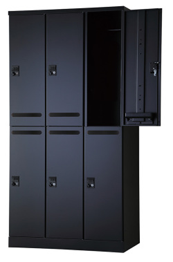 6人用更衣ロッカー　可動棚式 ダイヤル錠タイプ RLK-TAKD6290-BMB 幅900×奥行515×高さ1790mm