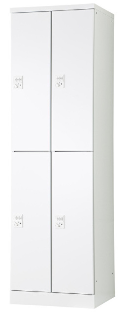 4人用更衣ロッカー　可動棚式 ダイヤル錠タイプ RLK-TTKD4252-WTW 幅525×奥行515×高さ1790mm