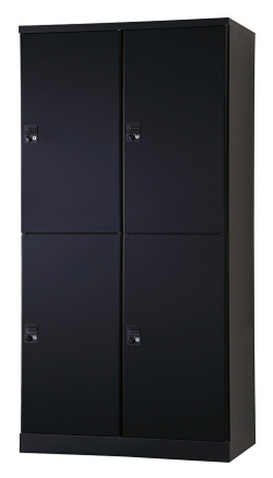 4人用更衣ロッカー　ハンガーパイプ式 ダイヤル錠タイプ RLK-TTPD4290-BMB 幅900×奥行515×高さ1790mm