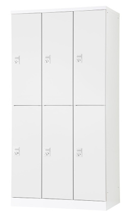 6人用更衣ロッカー　ハンガーパイプ式 ダイヤル錠タイプ RLK-TTPD6290-WTW 幅900×奥行515×高さ1790mm