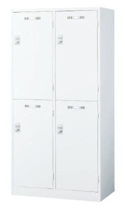 SLDW-4WS-N ワイド2段4人用ロッカー（南京錠） 幅900×奥行515×高さ1790mm