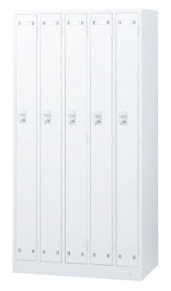 SLDW-5-D 5人用ロッカー（ダイヤル錠）※受注生産 幅900×奥行515×高さ1790mm
