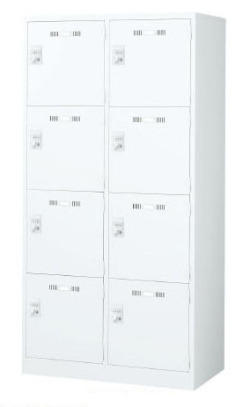 SLDW-8W-B 4段・8人用ロッカー（ボタン錠） 幅900×奥行515×高さ1790mm