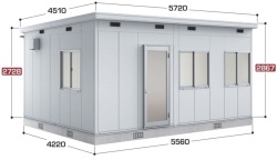 SS3-5642JUA イナバ物置 コモ・スペース 多雪型 間口5560×奥行4220×高さ2867（2728）mm