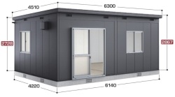 SS3-6142JPB イナバ物置 コモ・スペース 一般型 間口6140×奥行4220×高さ2867（2728）mm