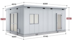 SS3-6142JPC イナバ物置 コモ・スペース 一般型 間口6140×奥行4220×高さ2867（2728）mm