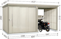 タクボ物置 Mr.ストックマンプラスアルファ TP-S40R26 多雪型　標準型 幅4047×奥行2622×高さ2110mm