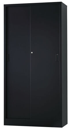引違い書庫 TS-36DS-MB （マットブラック） 幅880×奥行515×高さ1790