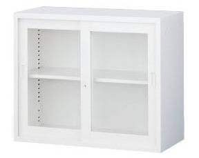 ANW-32G 生興（SEIKO） ガラス引戸書庫【上置用】 幅880×奥行400×高さ730mm