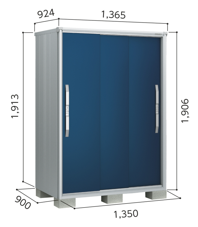 ESF-1309A ヨド物置 エスモ 小型物置 間口1350×奥行900×高さ1913mm  