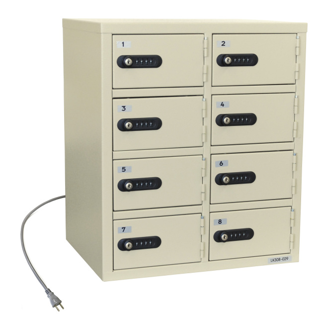 受注生産品】LK-308PS エーコー パーソナル充電貴重品ロッカー ...