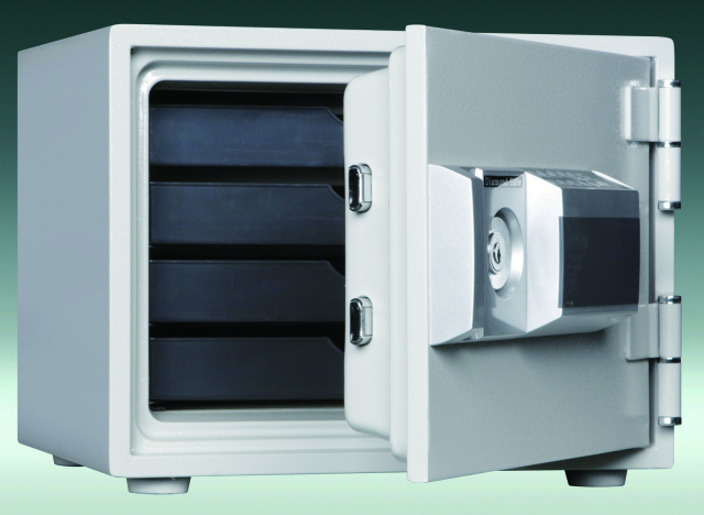 小型 耐火金庫 シリンダー テンキー [MEK30-4] 暗証番号　鍵付き ダイヤセーフ MEK30-4 プッシュ式 金庫 小型 家庭用 テンキー式