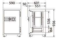 エーコー 耐火金庫 100万変換ダイヤル式 701DKG 190kg KIN053633_02.jpg