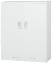 両開き 下置書庫 A4-34H （ホワイトグレー） 幅880×奥行400×高さ1120