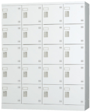 20人用ロッカー（4列5段）ダイヤル錠  GLK-D20　　幅1200×奥行380×高さ1510