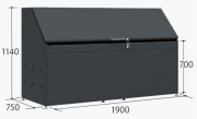 CK-D1907Y タクボ（田窪工業所）ゴミ集積庫(クリーンキーパー) 幅1900×奥行750×高さ1140mm