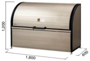 DPLA-1806　ヨドコウ　ダストピット Lタイプ 幅1800×奥行600×高1200mm