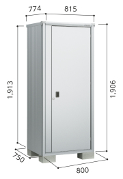 ESF-0807A ヨド物置 エスモ 小型物置 間口800×奥行750×高さ1913mm